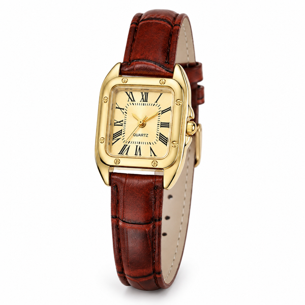 Montre Femme - Or Marron