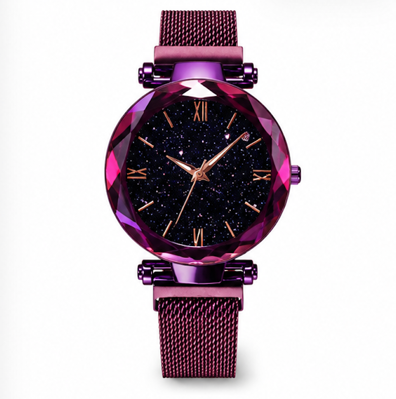 Montre Femme - Fond Étoilé