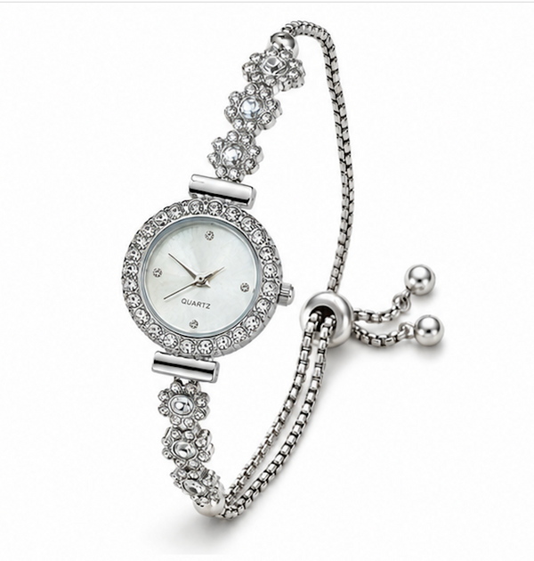 Montre Femme Élégant - Argentée
