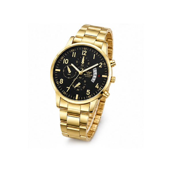Montre Homme Luxe - Gold Black