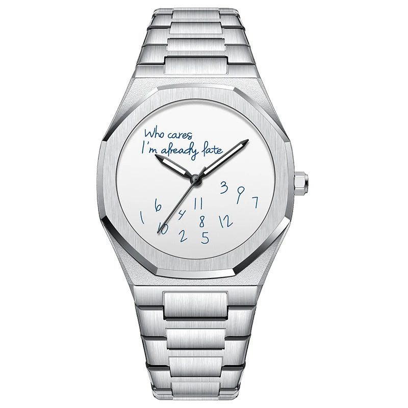Montre Homme Acier Étanche Luminescente