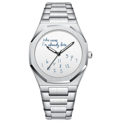 Montre Homme Acier Étanche Luminescente