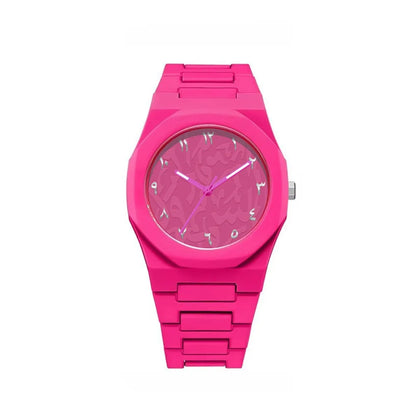 Montre Étanche Rose Red Cadran Arabe