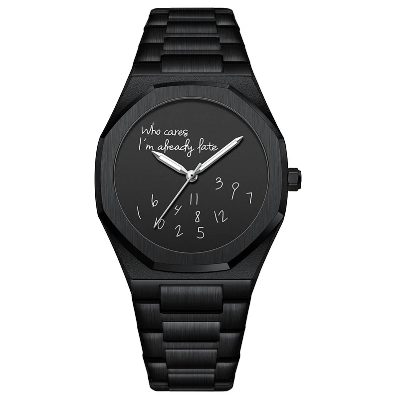 Montre Homme Acier Étanche Luminescente