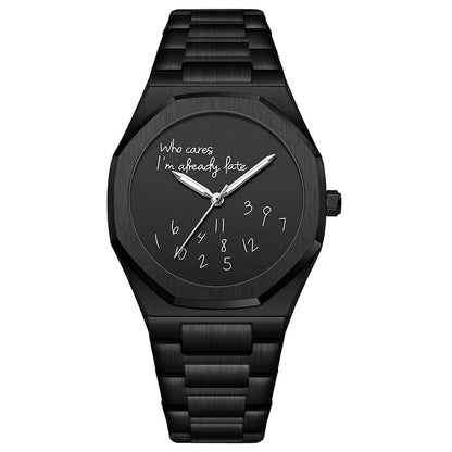 Montre Homme Acier Étanche Luminescente