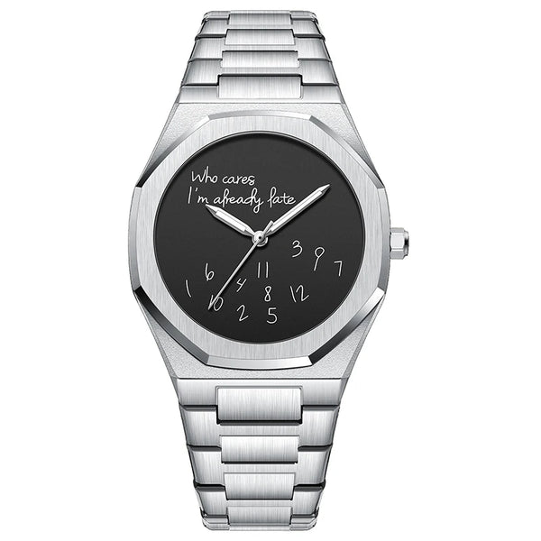 Montre Homme Acier Étanche Luminescente