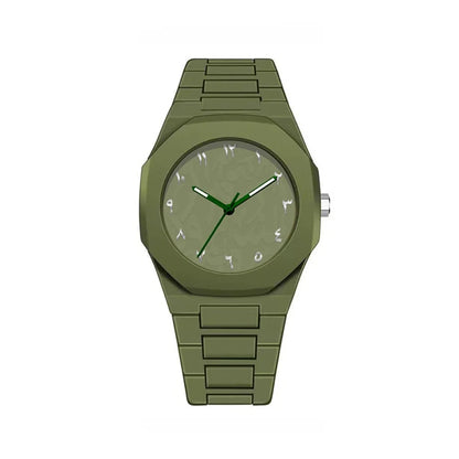Montre Arabe Vert Foncé Étanche