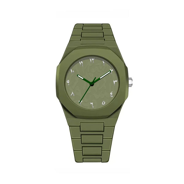 Montre Arabe Vert Foncé Étanche