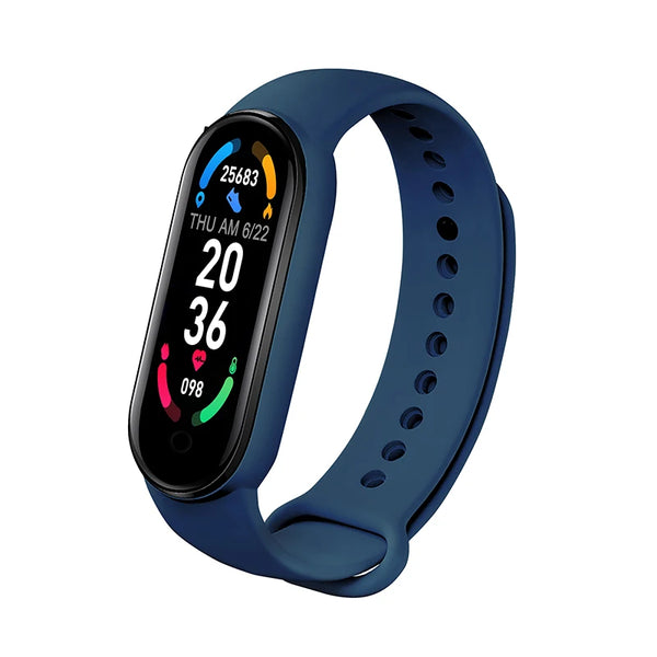 Montre Connectée M6 : Sport & Bien-être Bleu