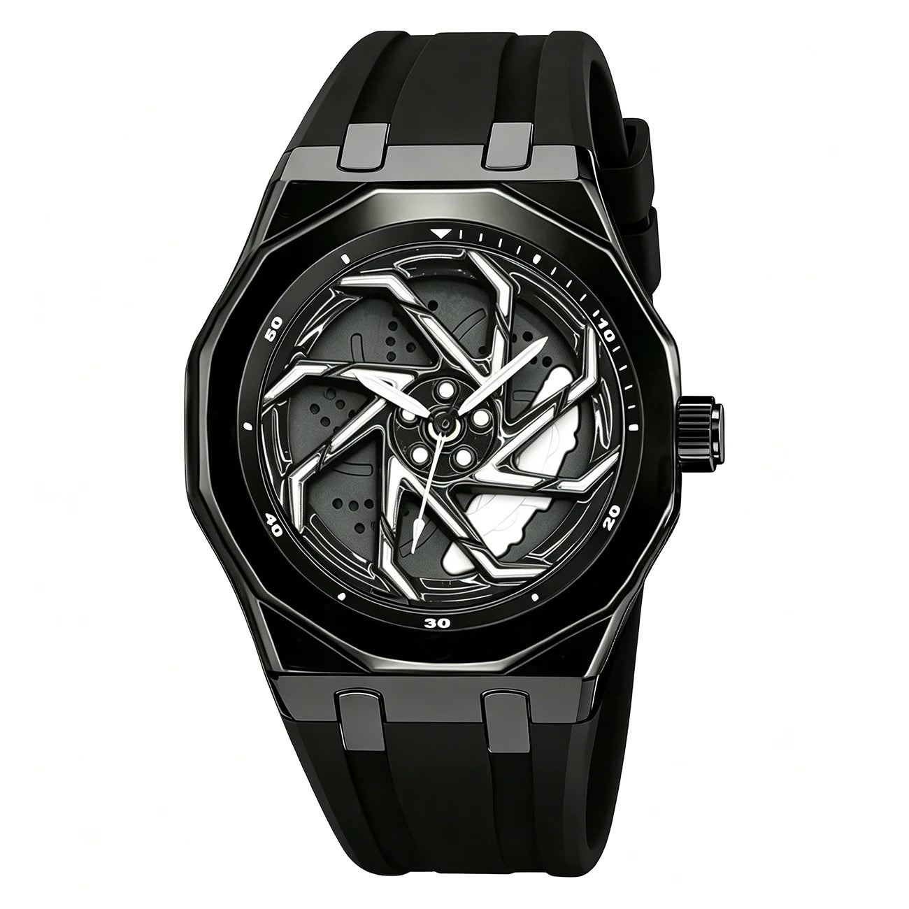 Montre Homme Design Roue Auto Quartz Étanche