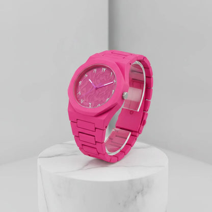 Montre Étanche Rose Red Cadran Arabe