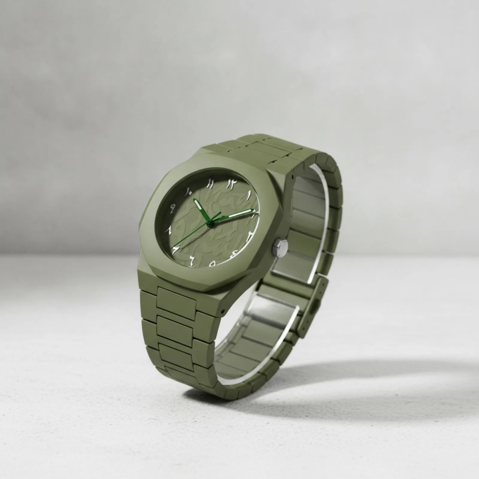 Montre Arabe Vert Foncé Étanche