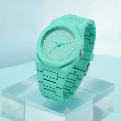 Montre Étanche Design Arabe Vert