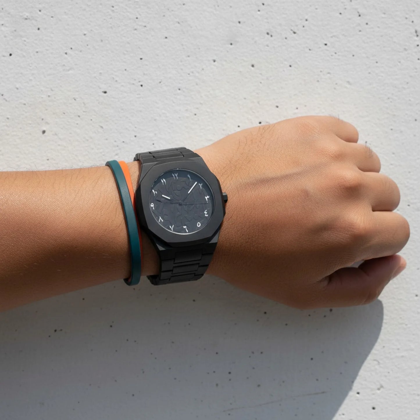 Montre Élégante Cadran Arabe Noir