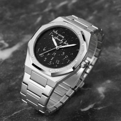 Montre Homme Acier Étanche Luminescente