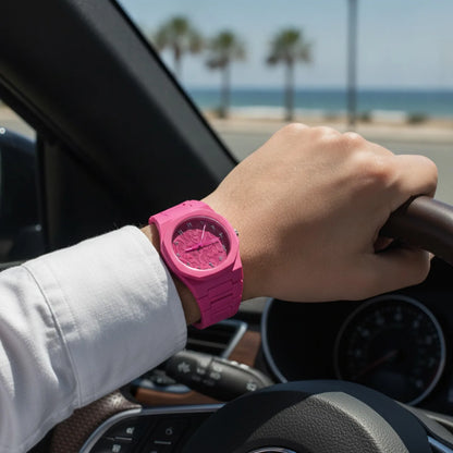 Montre Étanche Rose Red Cadran Arabe