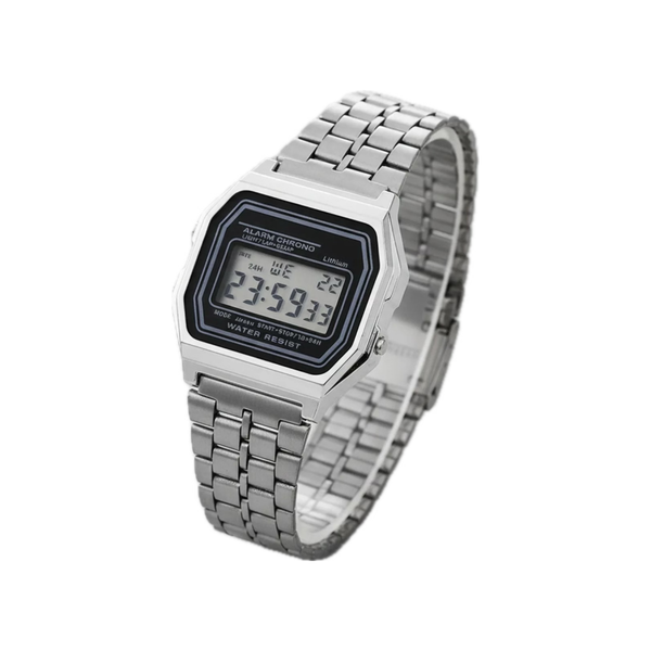 Montre Homme LED - Silver