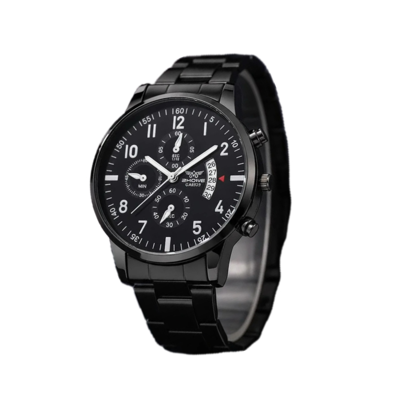 Montre Homme Luxe - Black Silver