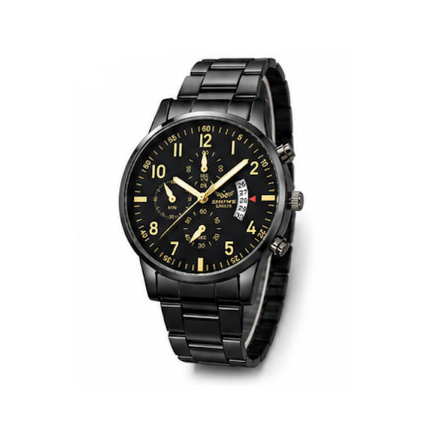 Montre Homme Luxe - Noir Or